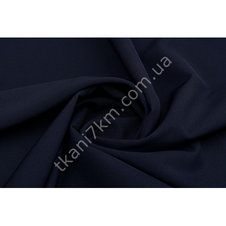 Костюмна тканина Double Paris (темно-синя)